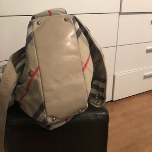 Authentic Burberry cloth diaper bag w/changing pad